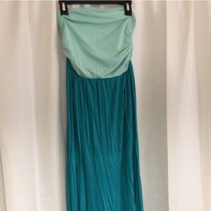 Strapless maxi dress